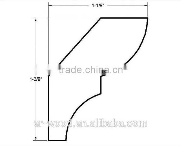 solid wood bed moulding profile