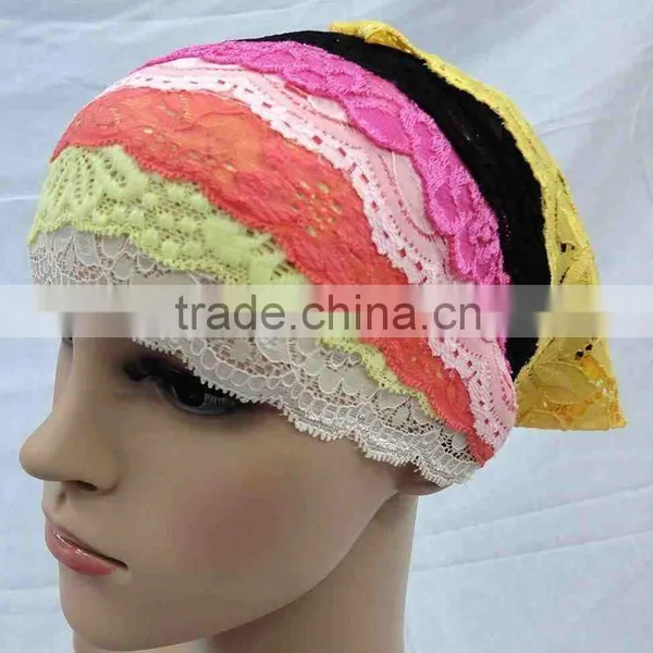 C016 New Muslim Lace Underscarf
