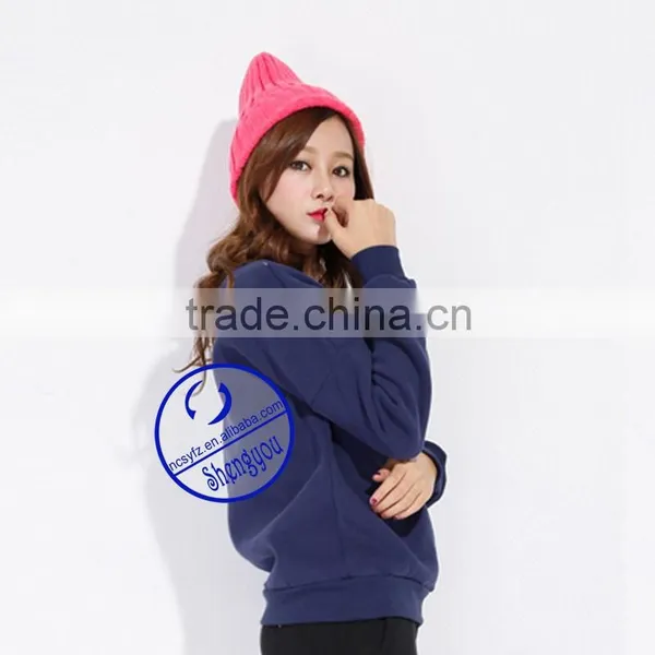 Custom100% Cotton Women's Embroidered Sweatshirts With China Supplier photo-5
