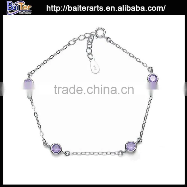 Wholesale Women's 925 Sterling Silver Charm Star Design Charm Bracelet photo-5