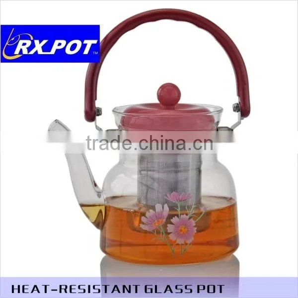 Creative Life Series - Glass Tea Pot + Tea Infuser Strainer ,Lead-free Heat-resistant Borosilicate Glass 600B/1400B/2000B photo-6