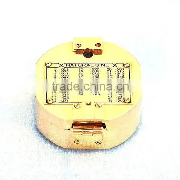 Nautical Solid Brass Compass Pocket Compass With Rosewood Box 13431 photo-5