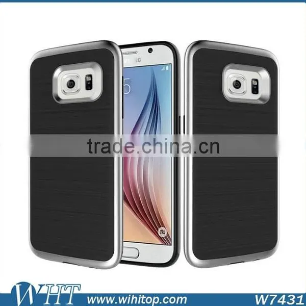 Hybrid TPU PC Brushed Slim Armor for Samsung Galaxy S7 S7 Edge Phone Case photo-5