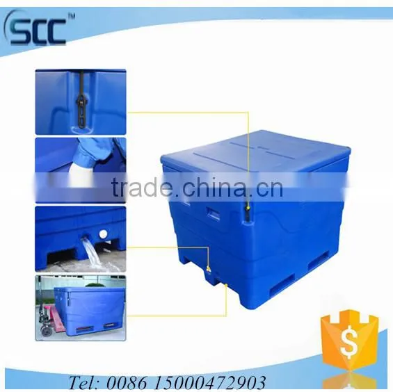 Rotational Mold Insulated Fish Storage Bin, Fish Bins for Storage and Transport Cold photo-3