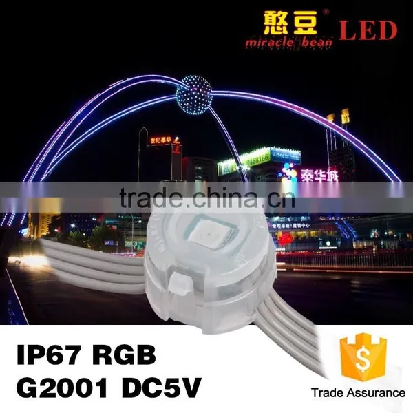Waterproof IP67 5V 12V Rgb Led Pixel Light Dream Color Lighting 20mm Pixel Led Amusement Park photo-3