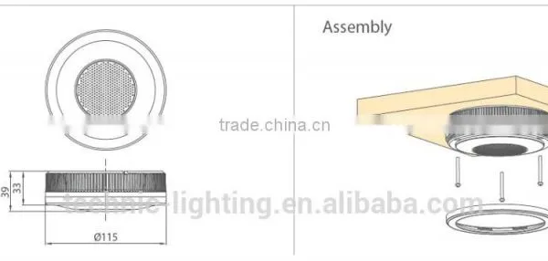 Sonic LED Ceiling Light,bluetooth Controlling Led Sonic Lamps,led Down Lighting Fixture for Children's Room photo-3