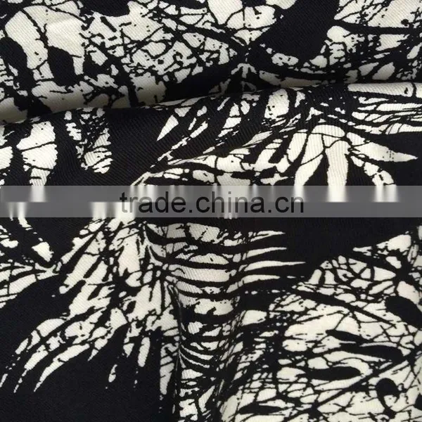 Wholesale Quality Hawaii Leaf Printing Rayon Twill Fabric photo-3