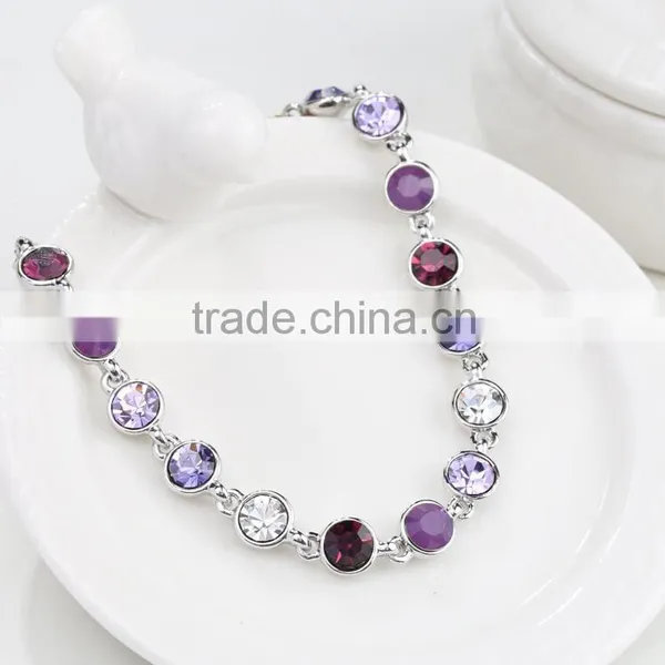 Wholesale Custom Jewelry Fashion Multi Colors Austra Crystal Bracelet Supplier's Choice photo-4