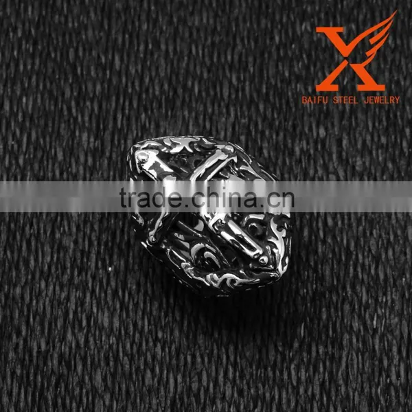In Stock Classic Jesus Cross 316L Stainless Steel Rings Men Jewelry US Size 9 10 11 12 13 photo-2