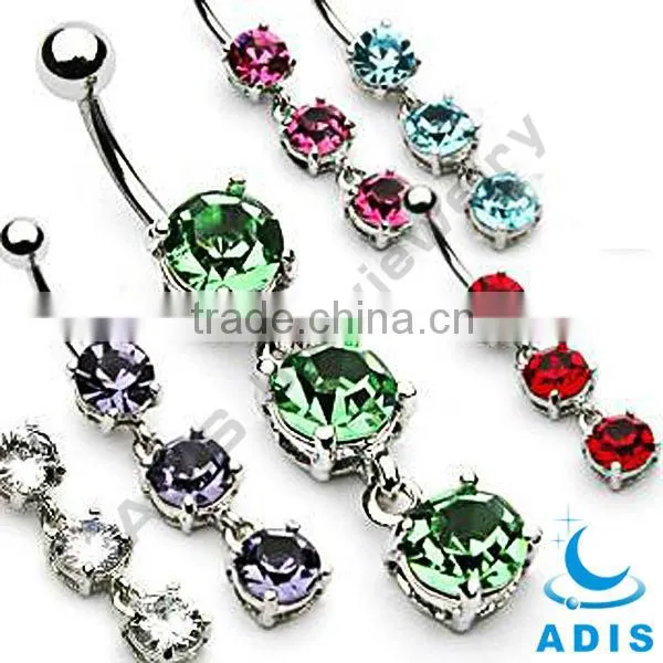 Prone Setting Hypoallergenic Rings Belly Button Piercing