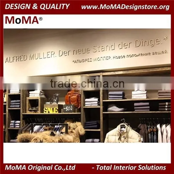 Cube Solid Wood Display Cabinet/Menswear Display Idea/Store Fitting Furniture photo-2