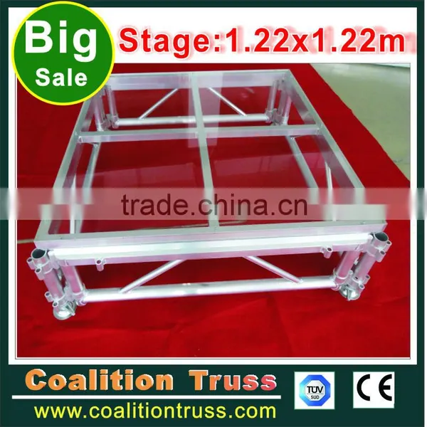 Factory Directly Transparent Plexiglass Wedding Stage Tempered Glass Stage Acrylic Stage photo-2