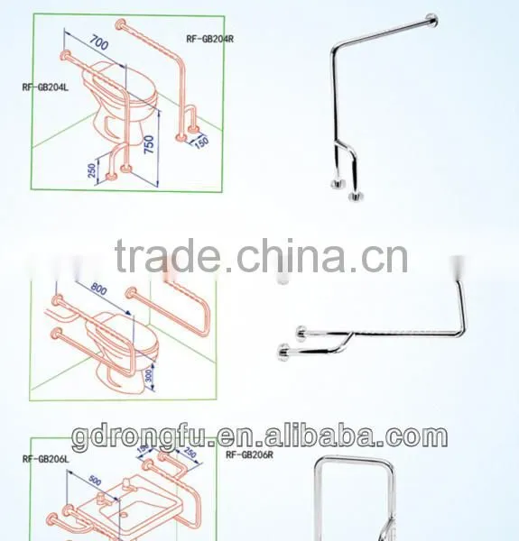 304 Stainless Steel Bathroom Security Grab Bars(RF-GB103-110) photo-5