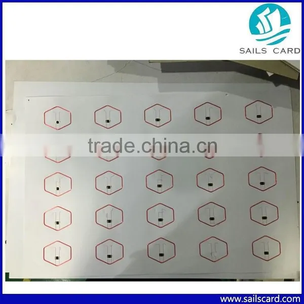 Customized 6x8 Layout RFID Inlay for ISO14443A F08 Smart Card photo-3