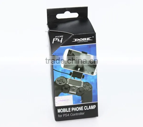 New!!! PS4 Black Smart Phone Clip Clamp Mount Adjustable Bracket Handset For Samsung LG Android Holder For Sony PS4 Controller photo-3