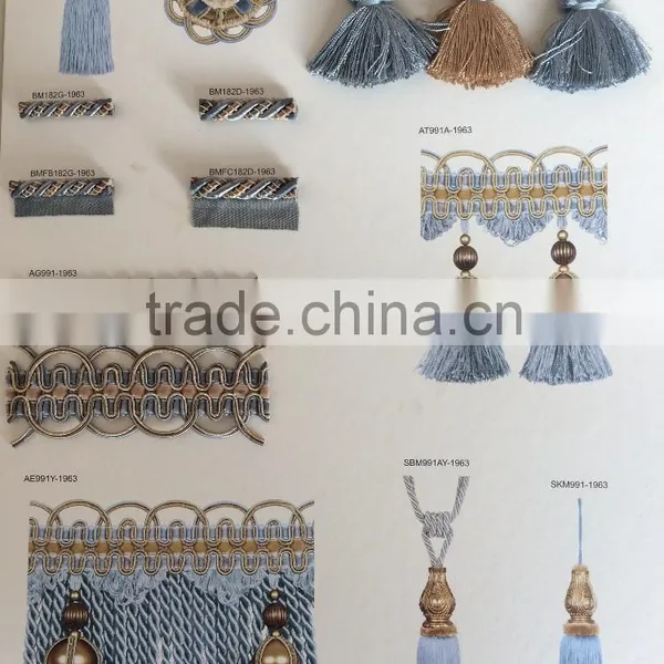 [YZLACE] Tassels Lace Curtains Wholesale 10020 photo-3