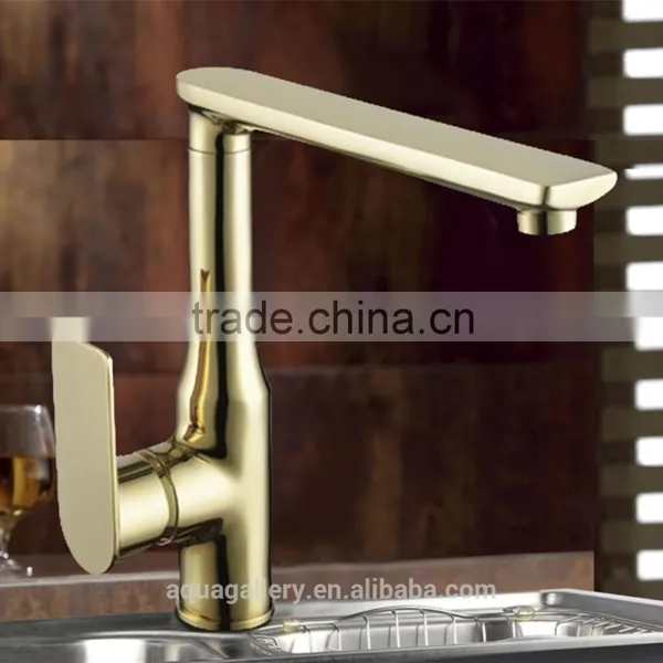 Single Handle Modern Brass Kitchen Tap photo-3