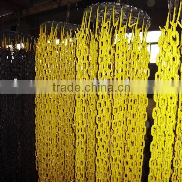 yellow painted high test chain
