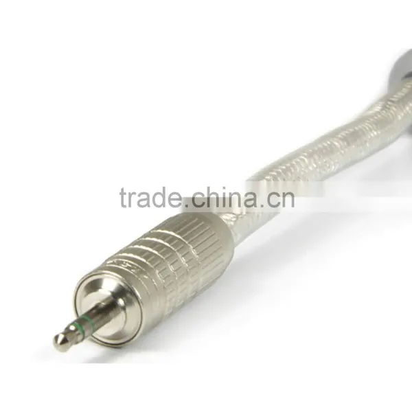 HIFI Cable 3.5mm to AV 2 RCA Audio Adapter Cable Palicass & Canare F12 Plug NEW photo-4