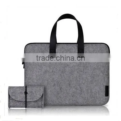 Factory Wholesale Felt Fabric Document Bag With Customised Logo photo-3
