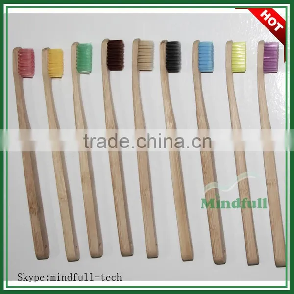 Free Sample China 100% Nature Eco-Friendly China Biodegradable Wooden Toothbrush Bamboo Wholesale Toothbrush