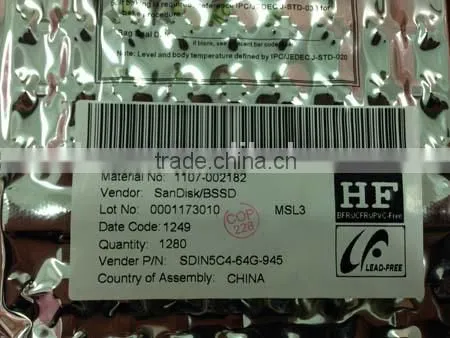 Wholesale SanDisk SDIN5C4-64G-945 64G EMMC Original Sealed Packing in China photo-3