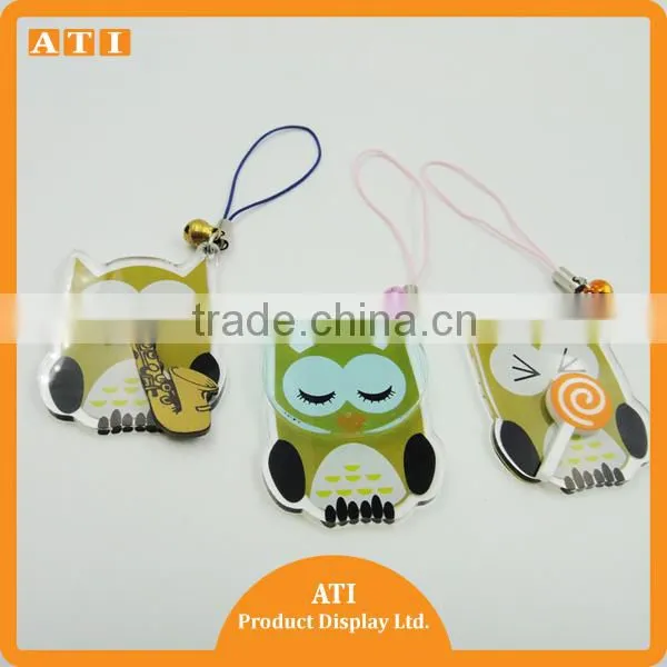 Wholesale Blank Clear Plastic Owl Laser Cut Acrylic Photo Frame Keychain photo-6