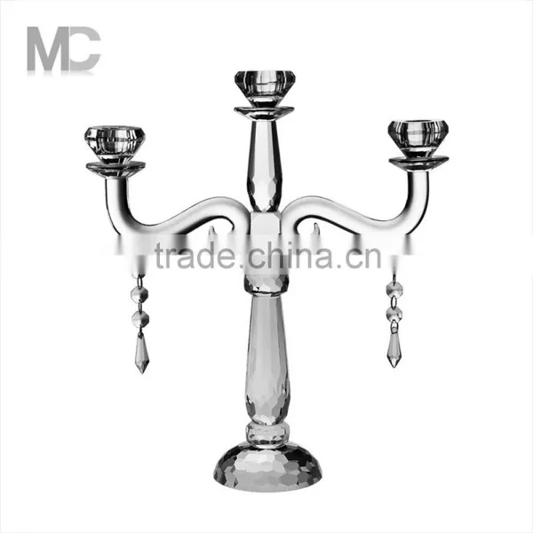 Wedding Table Decroration, Hight Transparent And Polished Candelabra Tree Candle Holder photo-5