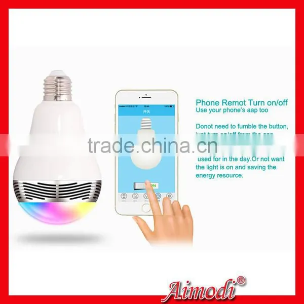 2015 New LED Bulb Type E27/B22 Smart Led Bulb Bluetooth Speaker photo-6