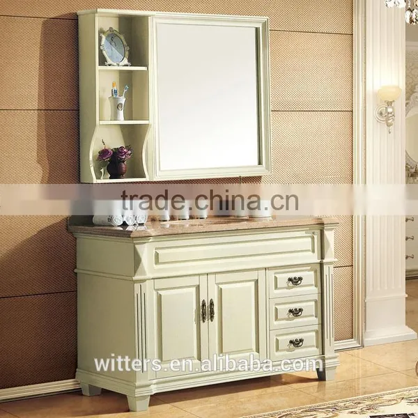 WTS-8422B Foshan Antique Bathroom Cabinet /bathroom Vanities Double Sinks photo-2