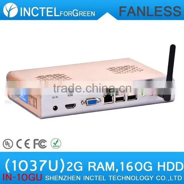 Intel Celeron C1037U 1.8GHz Mini pc With Slim Fanless Alluminum Linux photo-2