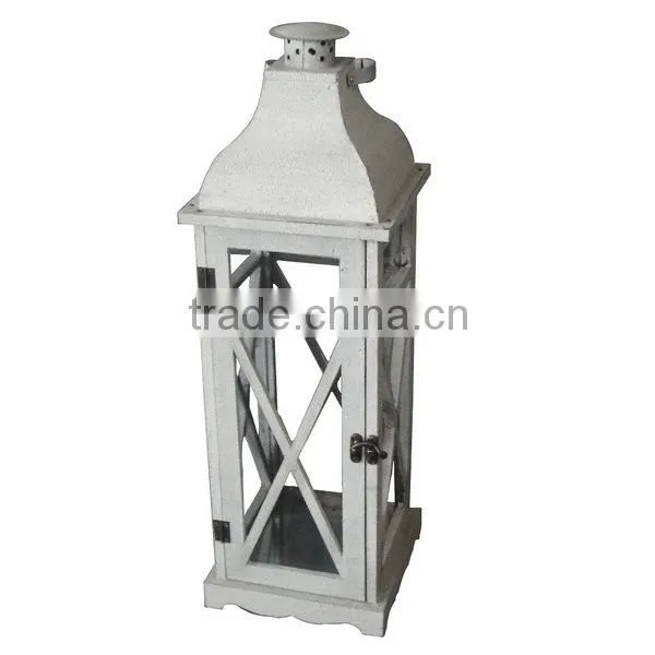 Normal Style Iron Lanterns Wooden Made for Home Decoration photo-2