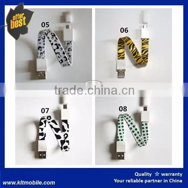 Mini Short Flat Bracelet Micro USB 2.0 Sync Data Charger Cable for Android Phone photo-4