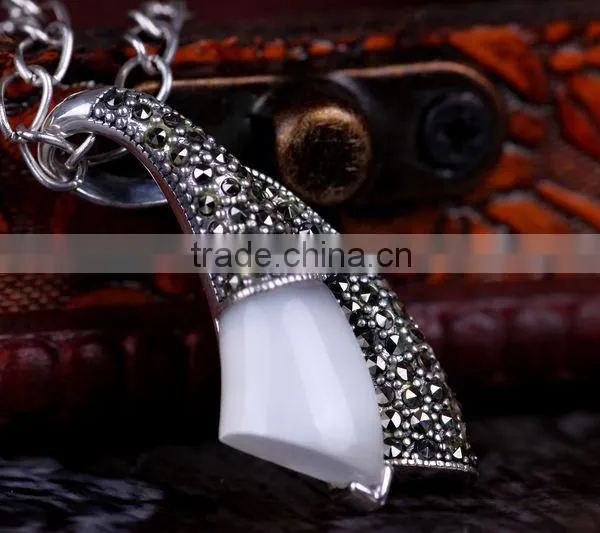 Horn Shaped Pendant Handmade Jewelry Thailand Factory Direct Wholesale photo-2