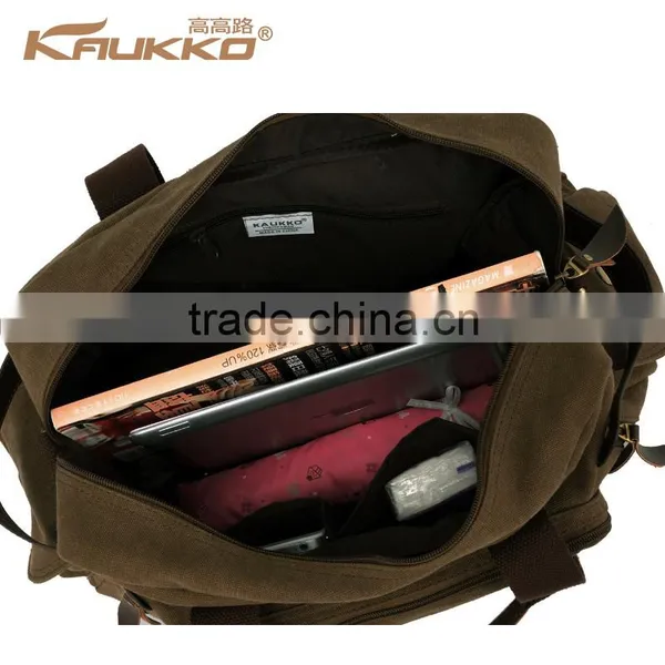 Vintage Canvas Shoulder Bag For Girls Lady Handbag Lady Tote Bag Shoulder Bags For College Khaki Color photo-5
