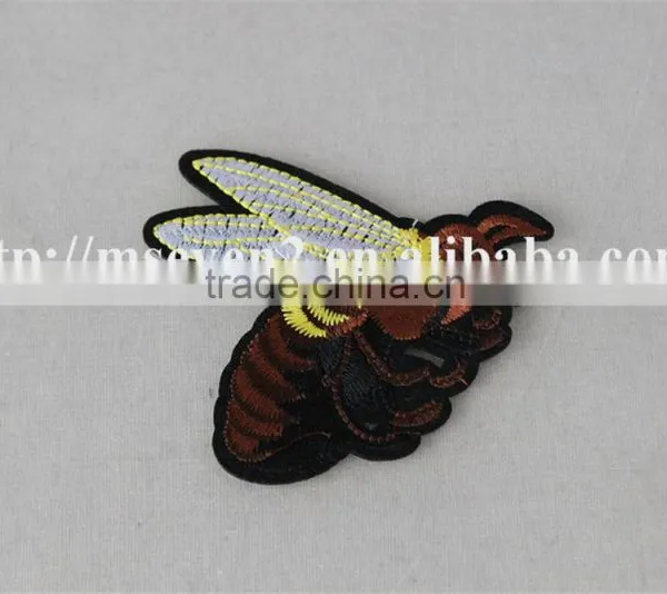 Fancy Design Brown Color Insect Sew on Embroidery Patch for Clothes photo-2