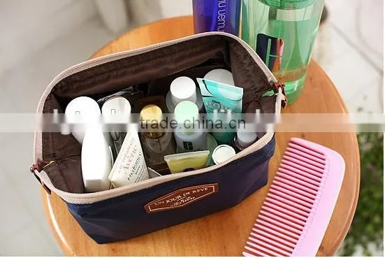 Hot Selling Cheap Fashion Canvas Cosmetic Bag, Cheap Personalized Cosmetic Bag photo-3