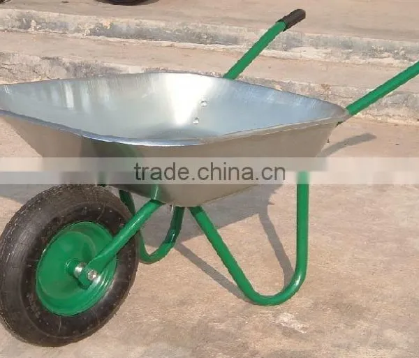 High Quality Wheelbarrow With Galvanized Tray for Construction WB6204 photo-2