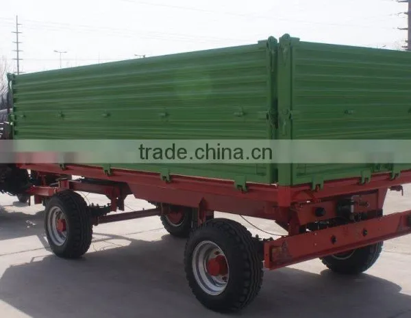 Hot Sale Euro Style Tractor Use Hydraulic 8 Tons,heavy Duty Farm Tipping Trailer, Rear and Side Tipping With CE photo-4