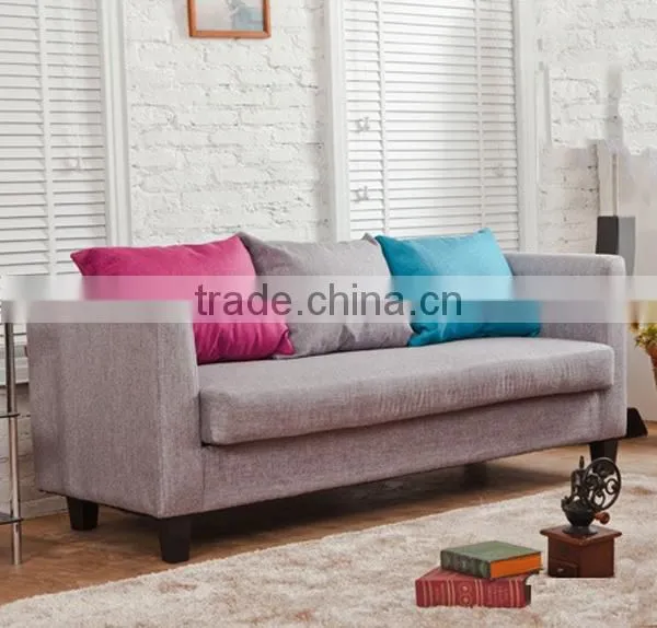 SFA00008 Chesterfield Linen Sofa,2 Seat Sofa With Down Feather Cushion,Hotel Sofa Chair With Linen Fabric photo-2