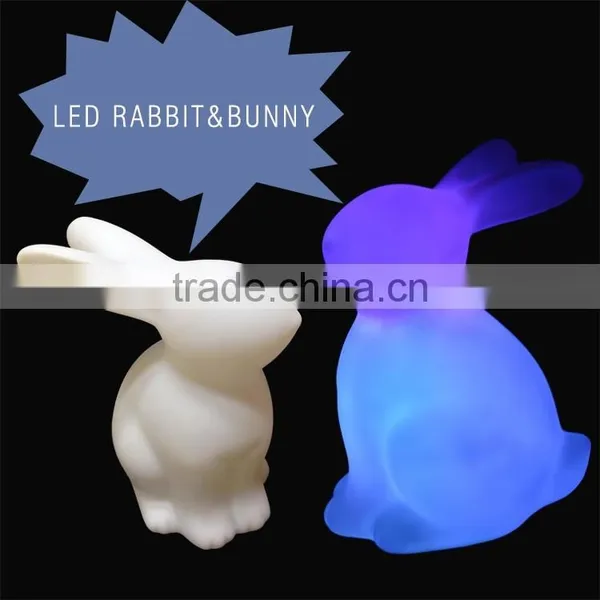 Soft Meterial Kids Portable Night Light Battery Operated Rabbit Night Light photo-4