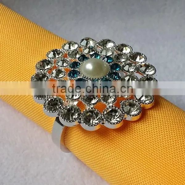 2015 Rhinestones Jewelled Wedding Napkin Ring photo-2