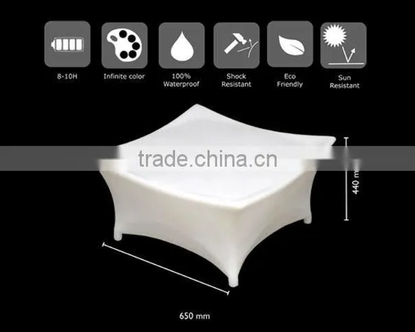 White Plastic Ottoman for Nightclub LGL61-9521
