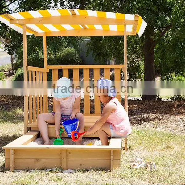 Playhouse Sandbox With Rolling Cover & Pavilion Sandbox photo-5