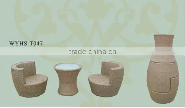 Creative Rattan Furniture Rattan Coffee Table and Chairs photo-6