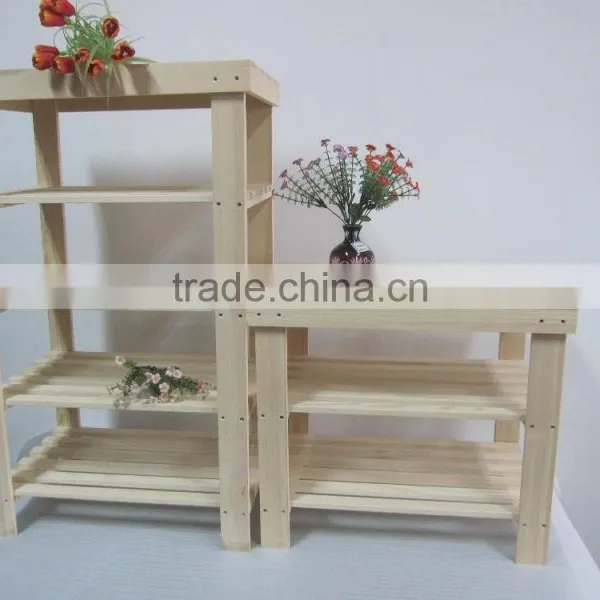 Decoration Hot Sale Wooden Flower Display Shelf photo-2