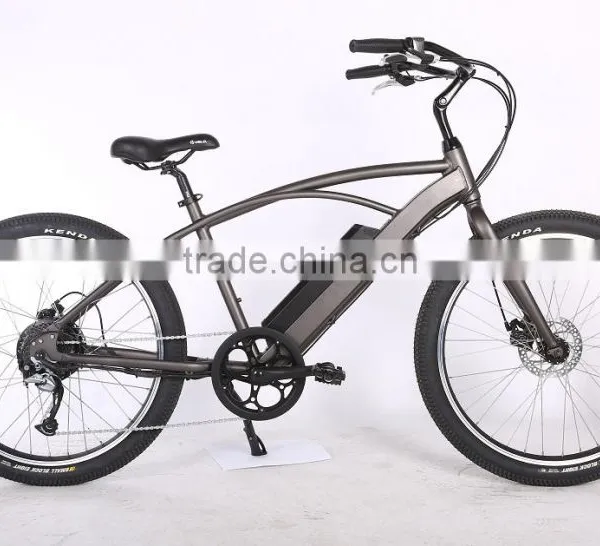 26" Aluminum Alloy Electric Beach Cruiser Bike photo-2