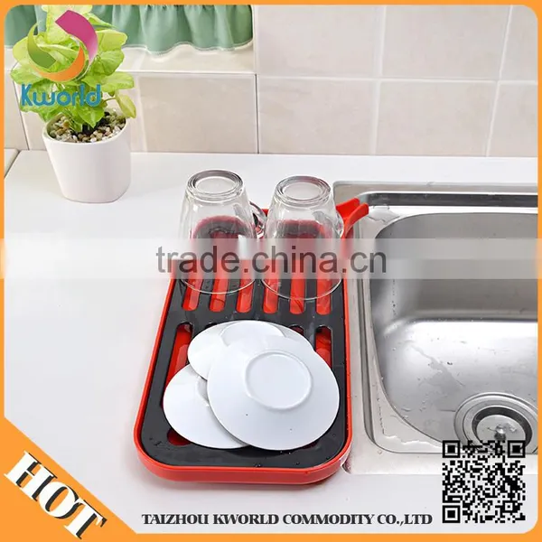 Kitchen Storage Fashion Portable Plastic Drying Portable Kitchen Rack photo-3