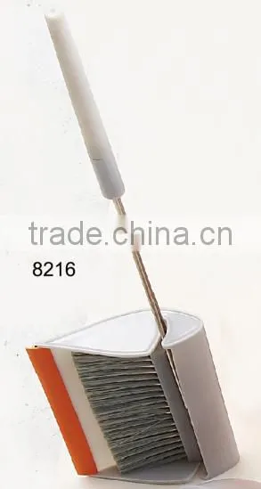 High Quality Plastic Long Handle Broom With Dustpan Sets photo-6