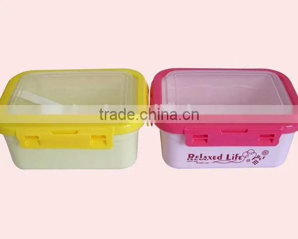 1.1L Promotional Gift Plastic Children's Lunch Box With Cutlery Set photo-4